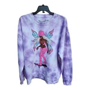 Proper Gnar Sweatshirt Tie Dye Skateboard Fairy Skater Women's Size Medium